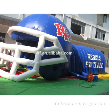 inflatable sport tunnel on sale _made of tarpulin fabric material sport tunnel